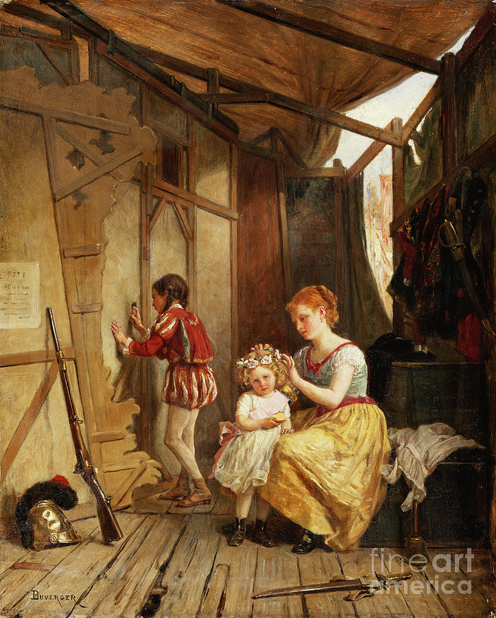 Backstage Painting by Theophile Emmanuel Duverger