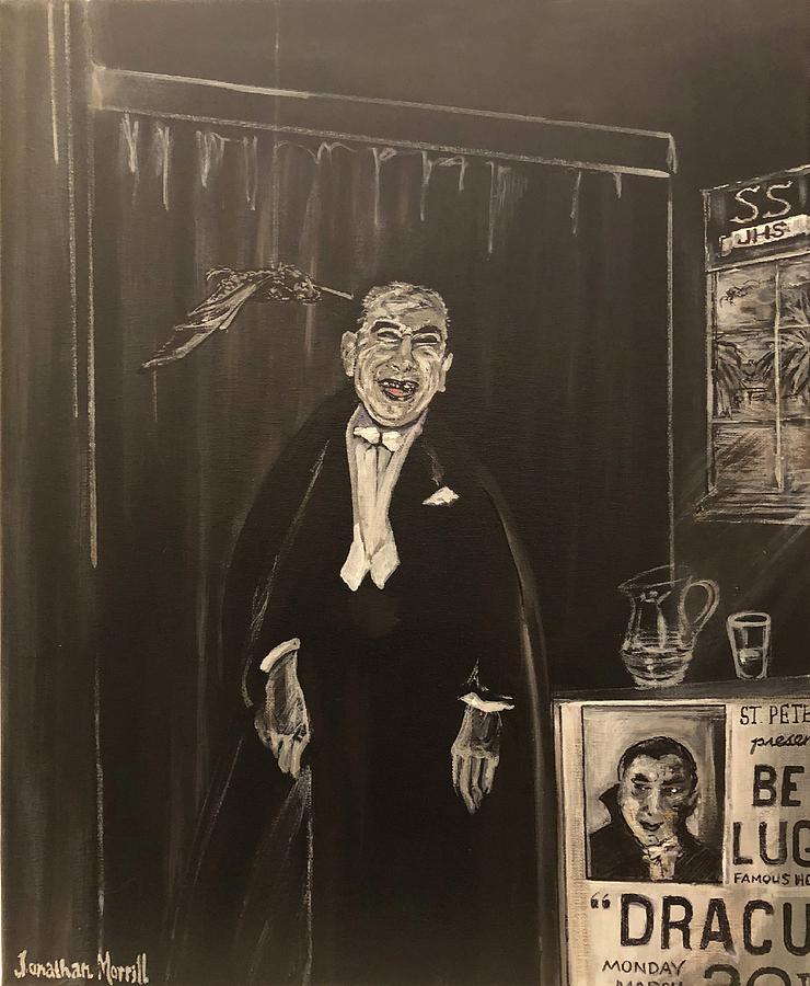 Backstage With Bela 1950 Painting by Jonathan Morrill