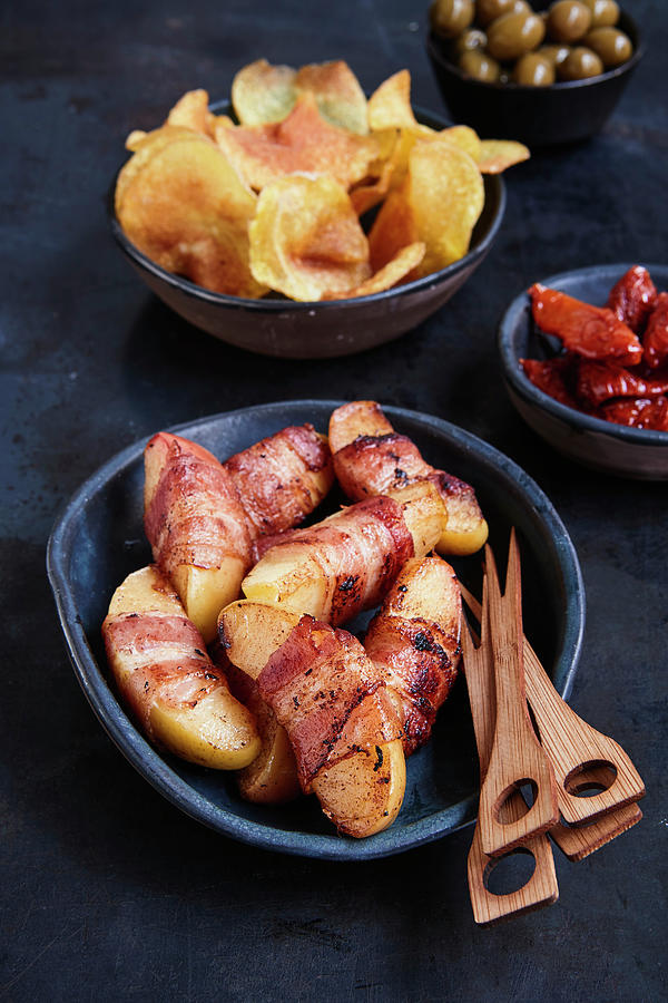 Bacon Apples And Potato Chips Photograph by Sporrer/skowronek