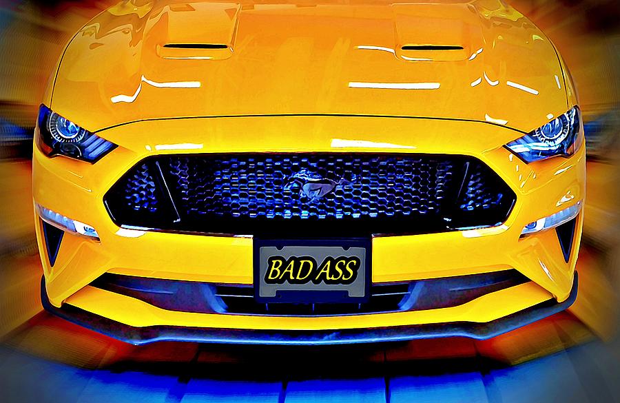 Bad Ass Mustang Digital Art by David Manlove