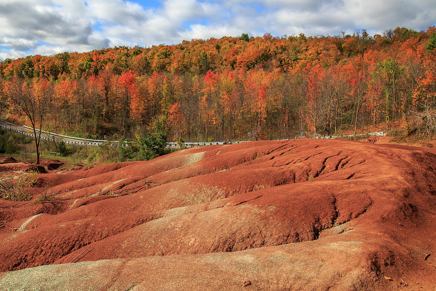 Badlands in Autumn Photograph by Gary Hall
