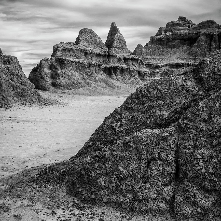 Badlands in Black and White Photograph by David Jilek - Fine Art America