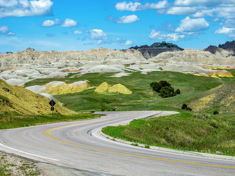 Badlands Loop Road, Yellow Mounds Area Photograph by Panoramic Images ...