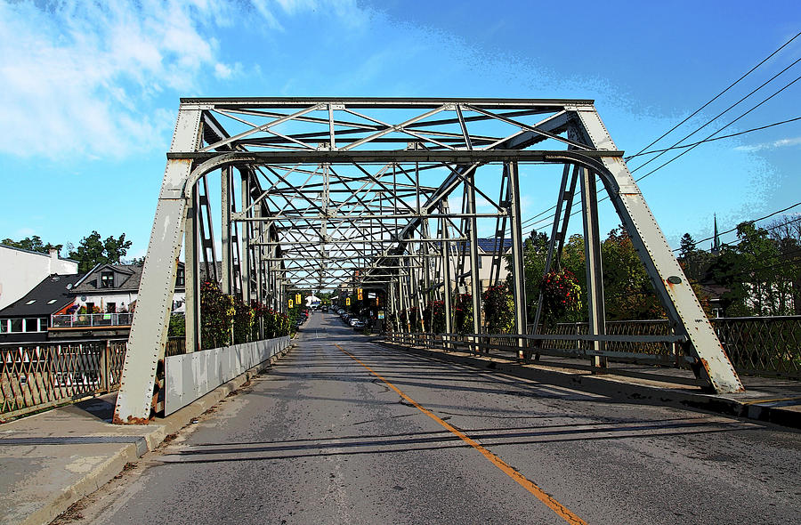 Architecture Photograph - Badley Bridge Elora by Debbie Oppermann
