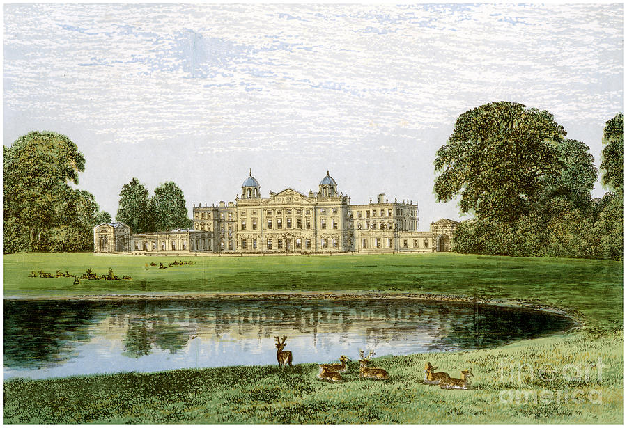 Badminton House, Gloucestershire, Home Drawing by Print Collector