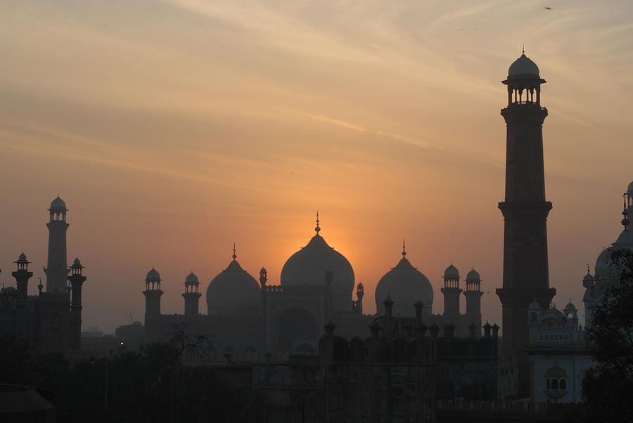 Badshahi Mosque At Sunset, Lahore Photograph by Daud Farooq
