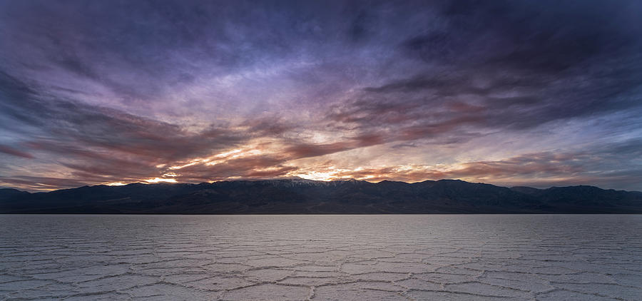 Badwater Basin Salt Flats Death Valley California Photograph