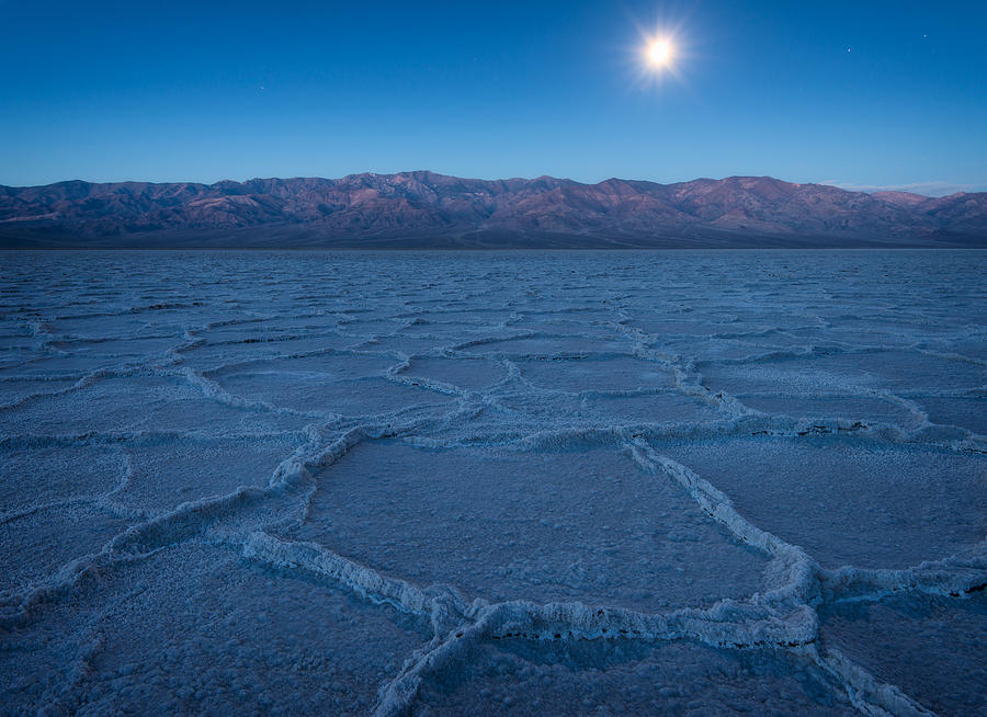 Death Valley National Park Photograph - Badwater Blue Hour by Matt Hammerstein