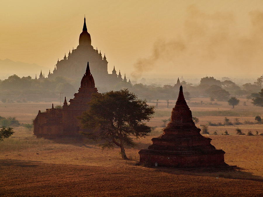 Bagan Pagodas Photograph by Stefan Hajdu