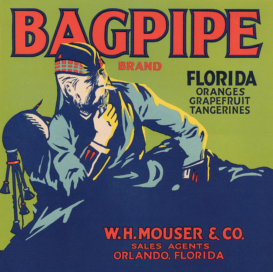 Orlando Painting - Bagpipe Brand by Unknown