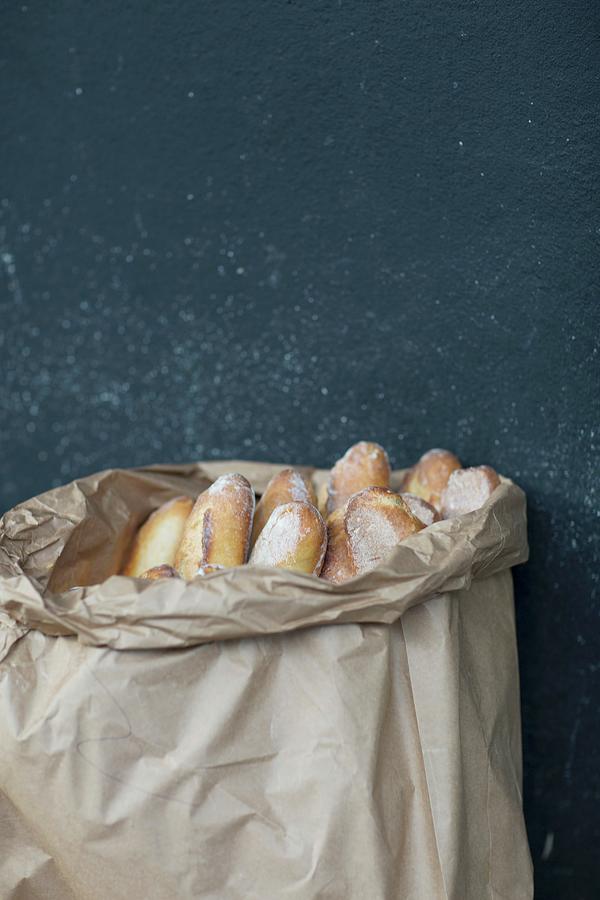 Baguettes In A Paper Bag, Paris, France Photograph by Jalag / Joerg Lehmann