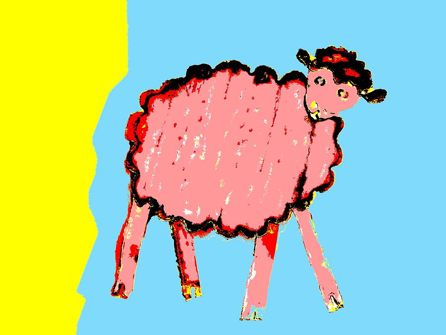 Bah Bah Aussie Sheep - Pink Photograph by Lexa Harpell
