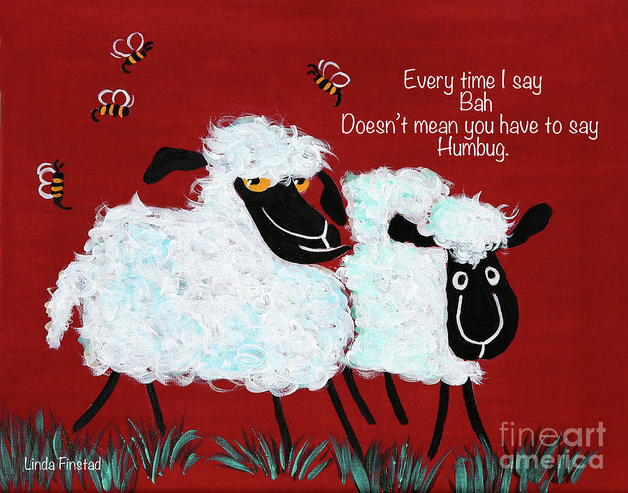 Bah Humbug Painting by Linda Finstad - Pixels