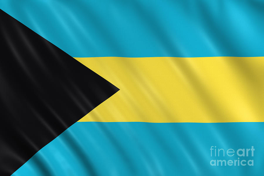 Bahamas Flag Photograph by Visual7
