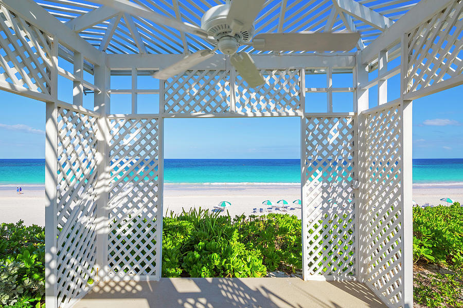 Bahamas, Harbor Island, Caribbean Sea, Atlantic Ocean, Caribbean, Pink Sands Beach, The Dunmore Hotel Digital Art by Pietro Canali