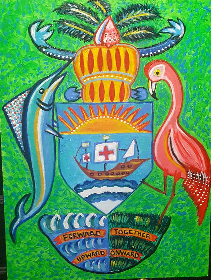 Bahamian Coat Of Arms Painting
