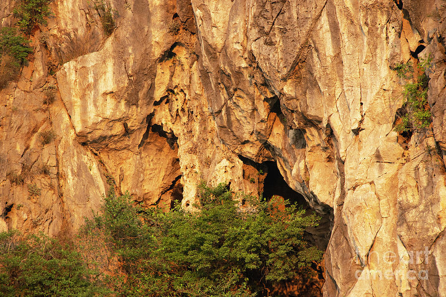 Bai Tu Long Bay Rock Caves Photograph by Bob Phillips