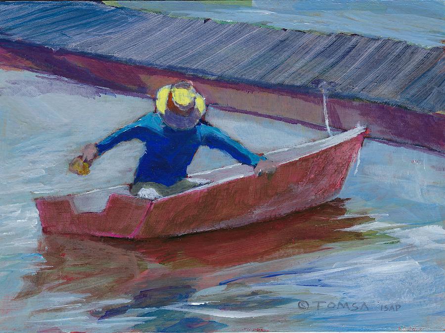 Bailing Water Painting by Bill Tomsa