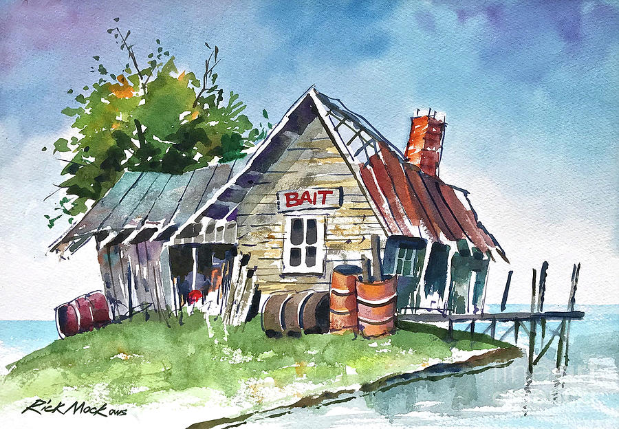 Bait Painting by Rick Mock