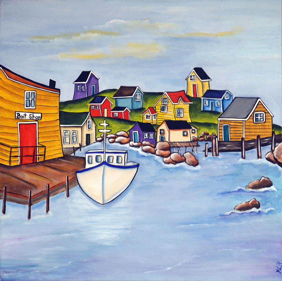 Bait Shop Painting by Heather Lovat-Fraser