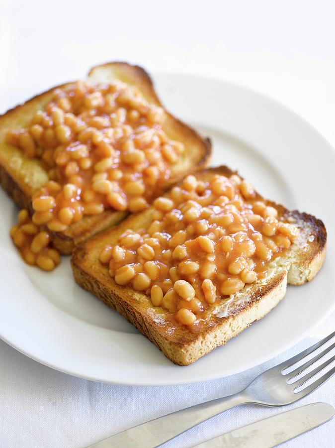 Baked Beans On Toast Photograph by Bill Kingston