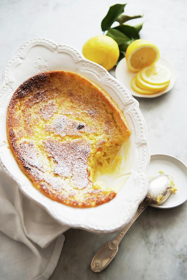 Baked Lemon Pudding Photograph by Studer, Veronika