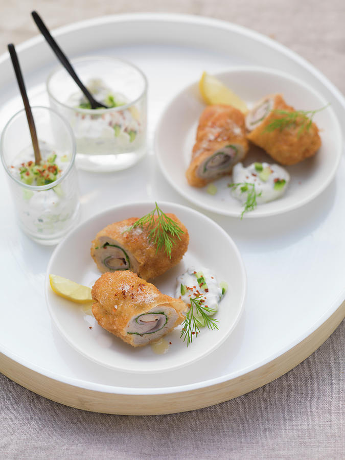 Baked Mini Veal Roulades Photograph by Eising Studio