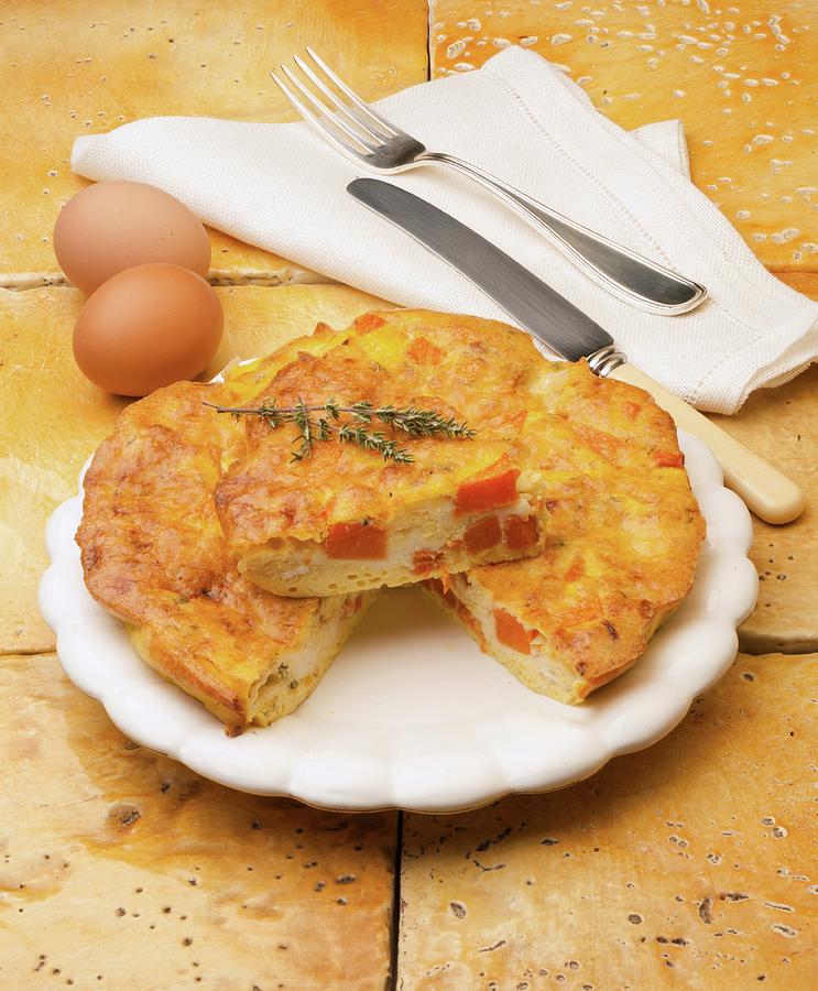 Baked Omelette With Pumpkin Photograph by Paolo Della Corte