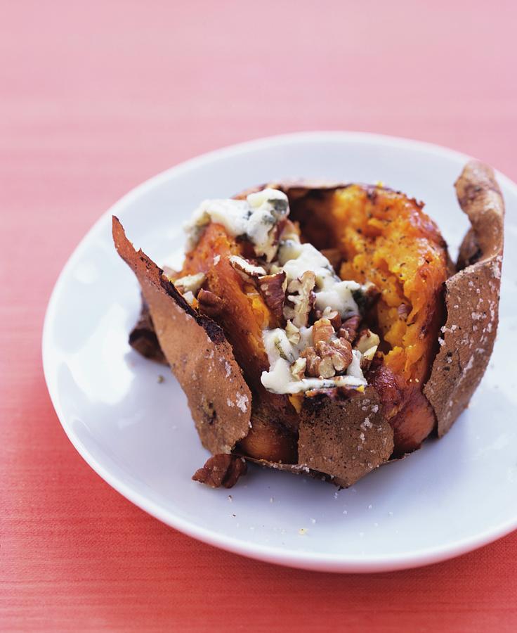Baked Sweet Potato With Cheese france Photograph by Clive Streeter