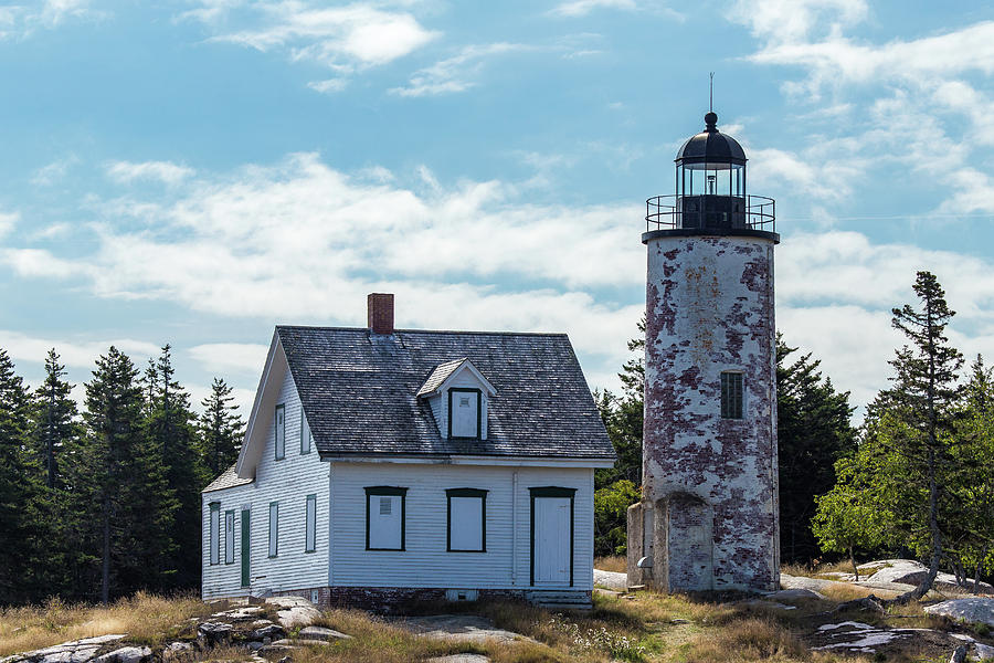 Baker Island Lighthouse Photograph by Stefan Mazzola