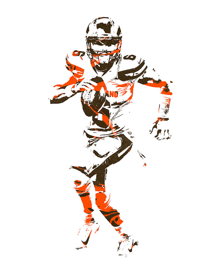 Baker Mayfield Cleveland Browns Pixel Art 2 Mixed Media by Joe Hamilton ...