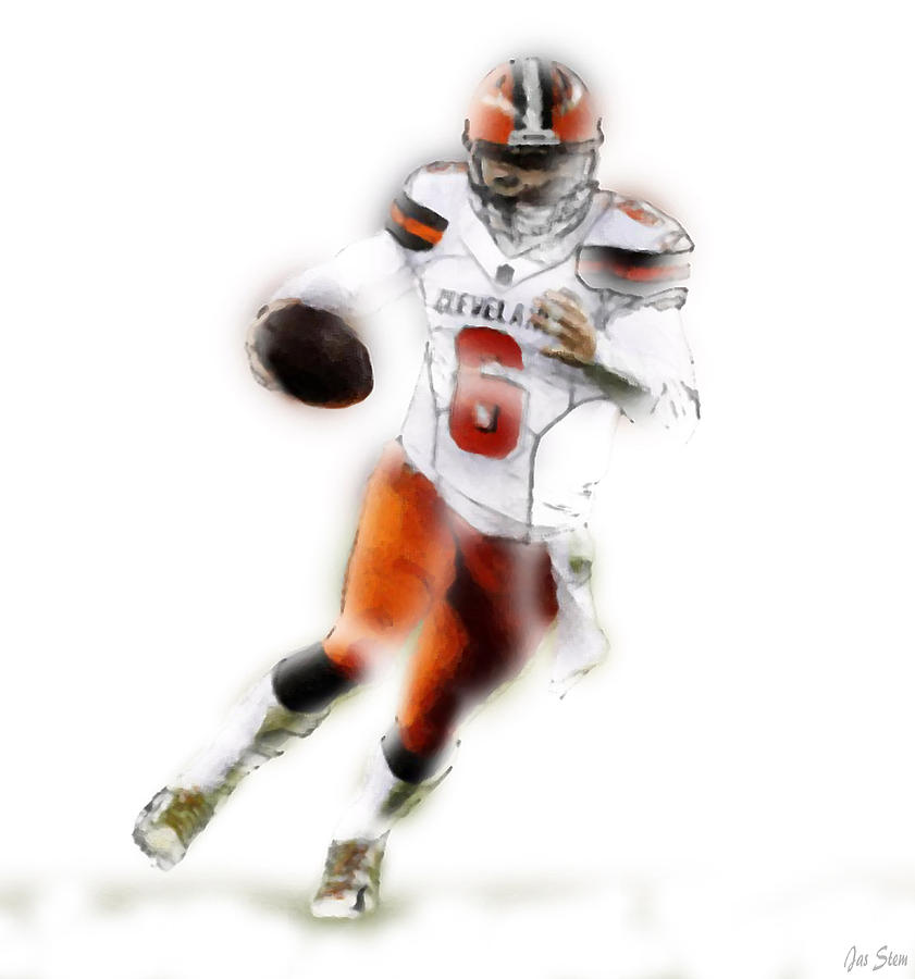 Baker Mayfield Mixed Media by Jas Stem - Fine Art America