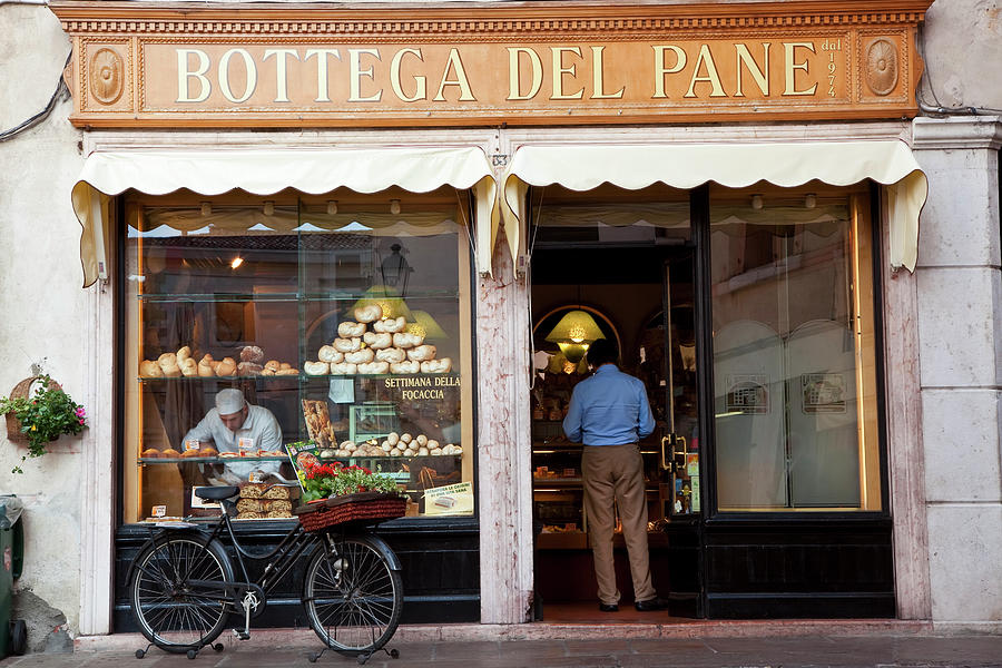 Bakery, Bassano Del Grappa, Veneto Photograph by Peter Adams Bakery, Bassano Del Grappa, Veneto Photograph by Peter Adams