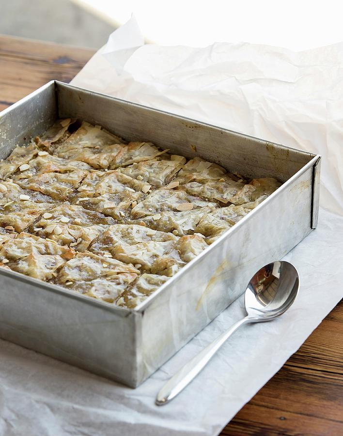 Baklava In A Baking Tray Photograph by Great Stock!