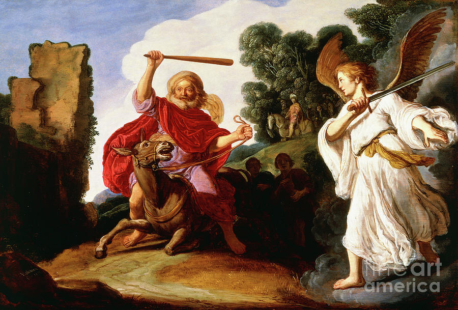 Pieter Lastman Painting - Balaam And The Ass, 1622 by Pieter Lastman