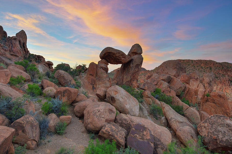 Balanced Rock Big Bend National Park 1971 Photograph by Rob Greebon ...