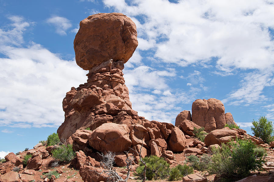 Balanced Rock in Arches National Park in Utah Photograph by Vaclav Mach