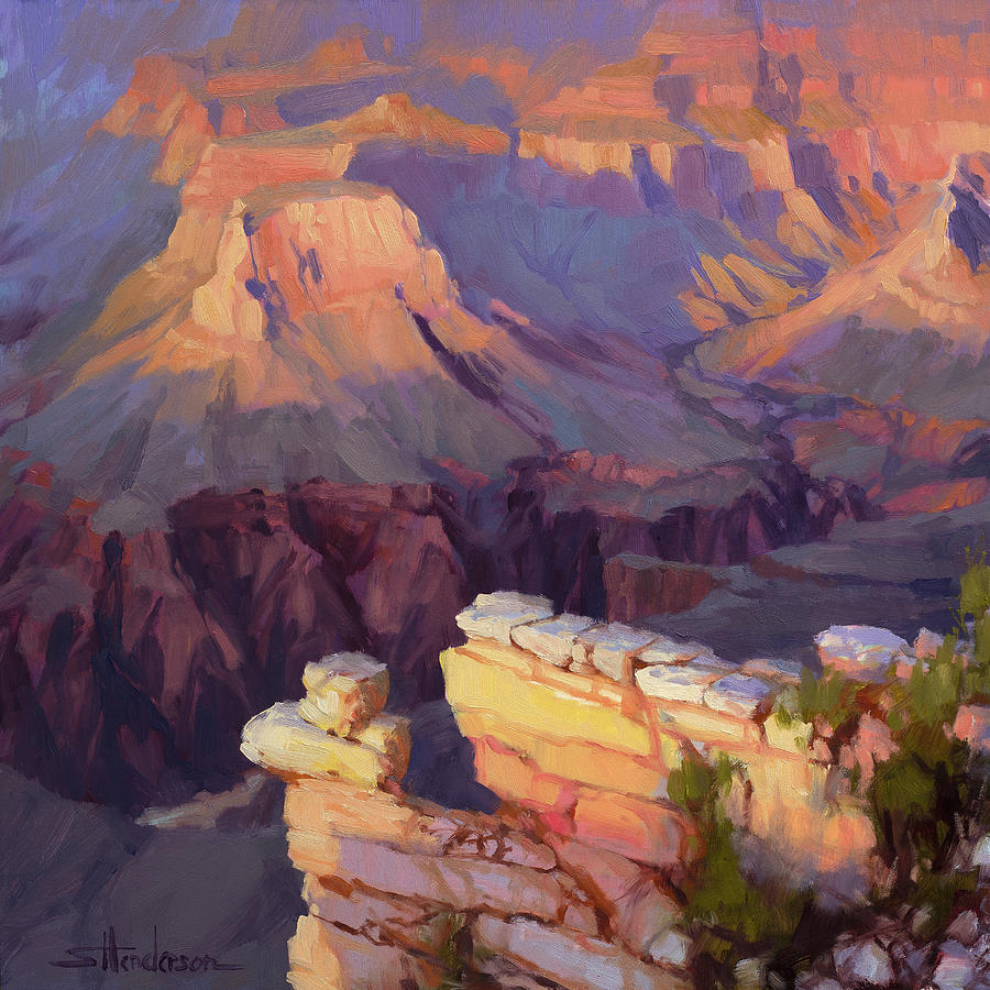 Grand Canyon National Park Painting - Balancing Act by Steve Henderson