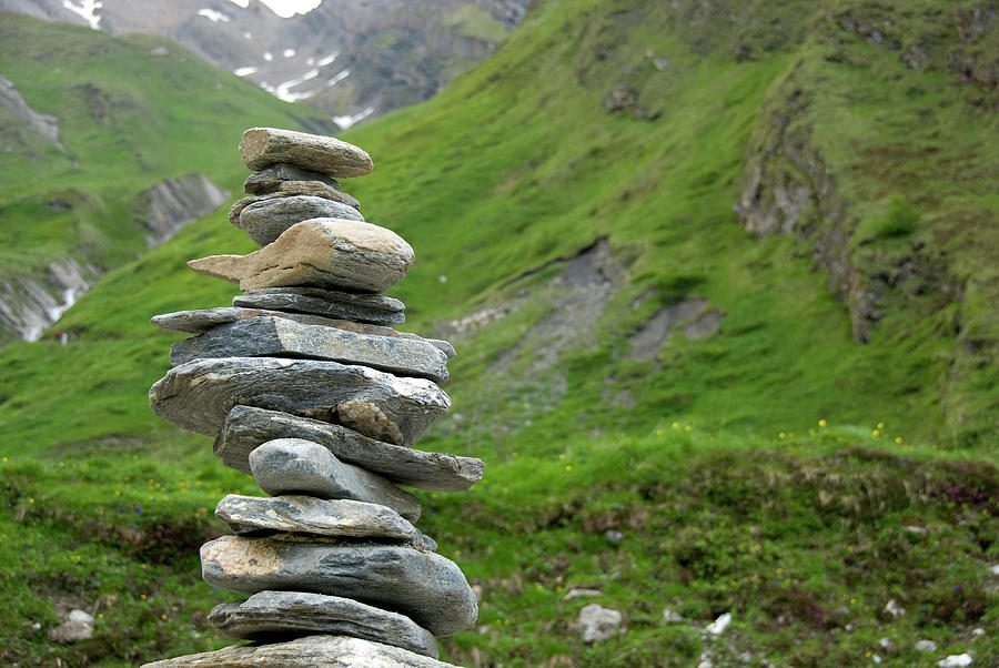Balancing Stack Of Rocks Photograph by Frankvandenbergh