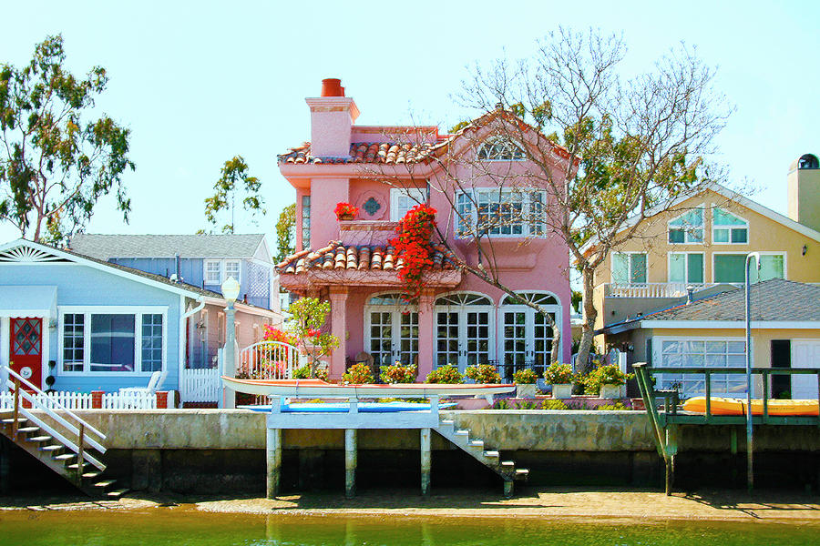 Balboa Island Colorful Architecture Photograph by Ben and Raisa Gertsberg