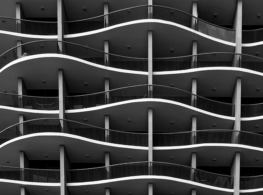 Architecture Photograph - Balconies by Ahmad Kaddourah