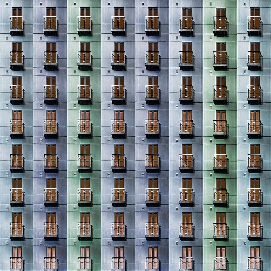 Architecture Photograph - Balconies by Inge Schuster