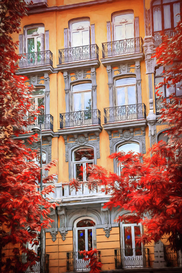 Balconies of Madrid Spain  Photograph by Carol Japp