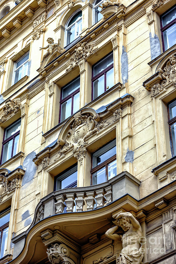 Balcony Architecture on Karntner Street in Vienna Photograph by John Rizzuto