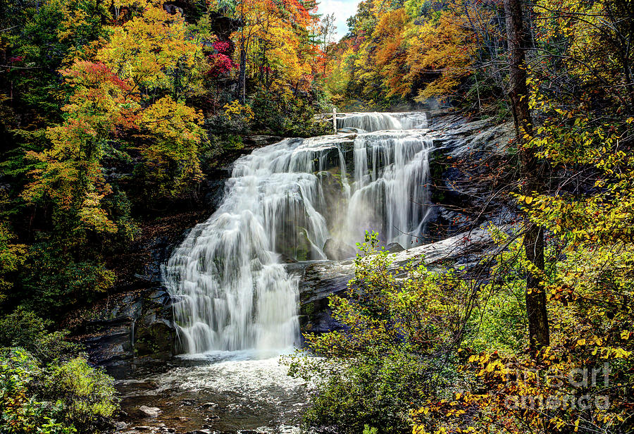 Bald River Falls In Hdr Photograph