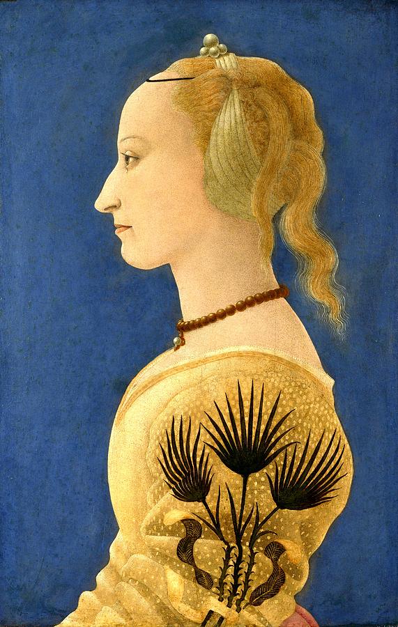 Baldovinetti, Alessio - Portrait Of A Lady In Yellow Painting