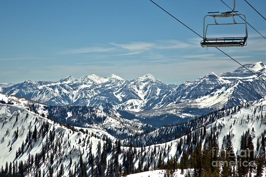 Baldy Chair Over The Wasatch Mountains Photograph by Adam Jewell