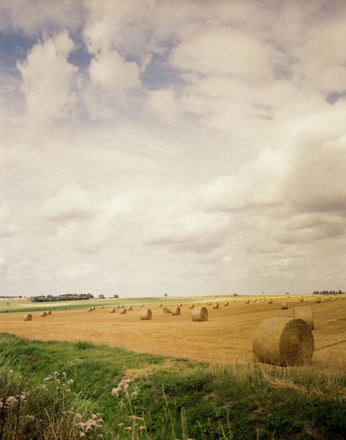 Bales Of Hay Near Kastellaun Photograph by Peter Hagelaar