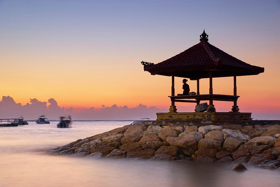 Bali, Sanur Coast Before Sunrise Digital Art by Jan Wlodarczyk