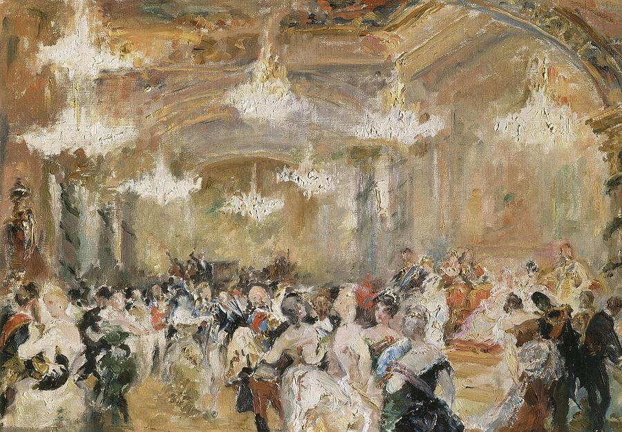 Ball In Palace. Painting by Alejandro Ferrant y Fischermans -1843-1917-